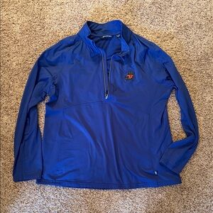 Cutter & Buck Florida Gators Royal Blue Fleece Lined Quarterzip - XXL